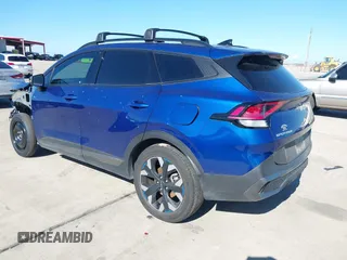 2023 Kia Sportage X-Line with VIN 5XYK6CAF8PG126381, listed as a IAAI auction lot 41209616 with 22,181 mi miles. Bid and sale history available at carsss.com. Image 3.
