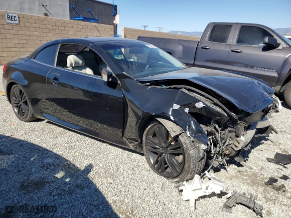 2011 Infiniti G37 Convertible with VIN JN1CV6FE0BM951205, listed as a Copart auction lot 78656144 with 134,676 mi miles and Salvage Title. Bid and sale history available at carsss.com. Image 4.