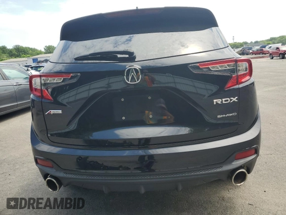 2020 Acura RDX w/A-Spec Pkg with VIN 5J8TC2H67LL041111, listed as a Copart auction lot 63673234 with 38,740 mi miles and Salvage Title. Bid and sale history available at carsss.com. Image 6.