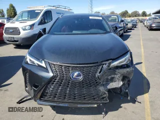 2022 Lexus UX 250h F Sport with VIN JTHE9JBH8N2058372, listed as a Copart auction lot 74527224 with 28,876 mi miles and Salvage Title. Bid and sale history available at DreamBid. Image 5.