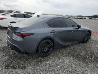 2023 Lexus IS with VIN JTHAP1D20P5002151, listed as a Copart auction lot 85615874 with 36,612 mi miles and Salvage Title. Bid and sale history available at carsss.com. Image 3.