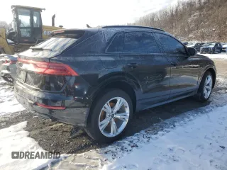 2023 Audi Q8 Premium with VIN WA1AVBF1XPD020187, listed as a Copart auction lot 86690014 with 8,308 mi miles and Salvage title. Bid and sale history available at DreamBid. Image 3.