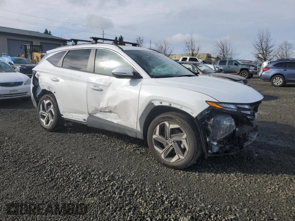 2024 Hyundai Tucson SEL with VIN 5NMJFCDE5RH429853, listed as a Copart auction lot 45197595 with 7,897 mi miles and Salvage Title. Bid and sale history available at carsss.com. Image 4.