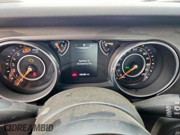 2023 Jeep Wrangler Sport with VIN 1C4HJXAG4PW667732, listed as a Copart auction lot 61261215 with 48,089 mi miles and Salvage title. Bid and sale history available at DreamBid. Image 9.