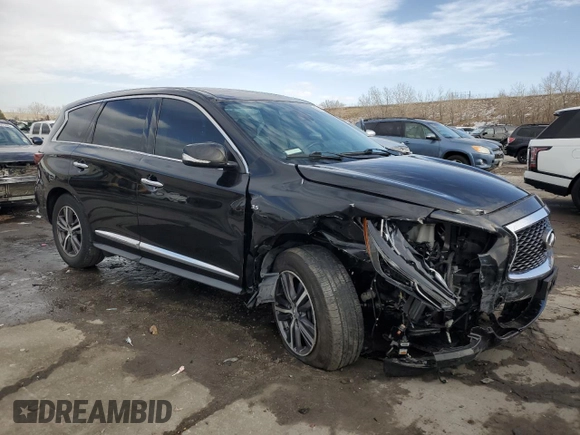 2019 Infiniti QX60 Luxe with VIN 5N1DL0MN0KC515513, listed as a Copart auction lot 89298715 with 91,068 mi miles and Salvage Title. Bid and sale history available at DreamBid. Image 4.