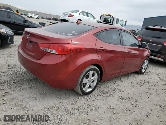 2013 Hyundai Elantra Limited with VIN 5NPDH4AE4DH347125, listed as a Copart auction lot 54441795 with 172,746 mi miles and Salvage Title. Bid and sale history available at DreamBid. Image 3.