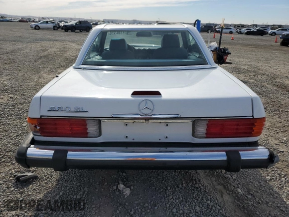 1989 Mercedes-Benz 560 Series 560SL with VIN WDBBA48D9KA103806, listed as a Copart auction lot 53533215 with 933,768 mi miles and Salvage Title. Bid and sale history available at carsss.com. Image 6.