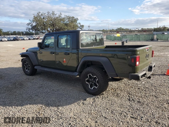 2024 Jeep Gladiator Sport z VIN 1C6HJTAG6RL102290, wystawiony jako Copart lot #81331014 z przebiegiem 9 930 mil mil oraz Szkoda całkowita • Salvage title. Historia ofert i sprzedaży dostępna na DreamBid. Obrazek 2.