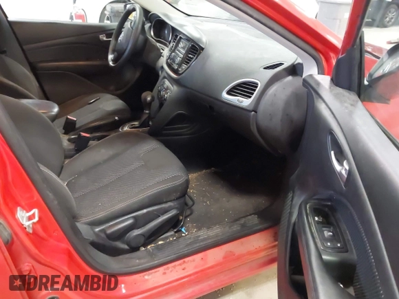 2016 Dodge Dart SXT with VIN 1C3CDFBB6GD616098, listed as a IAAI auction lot 41937405 with 132,420 mi miles and . Bid and sale history available at carsss.com. Image 5.