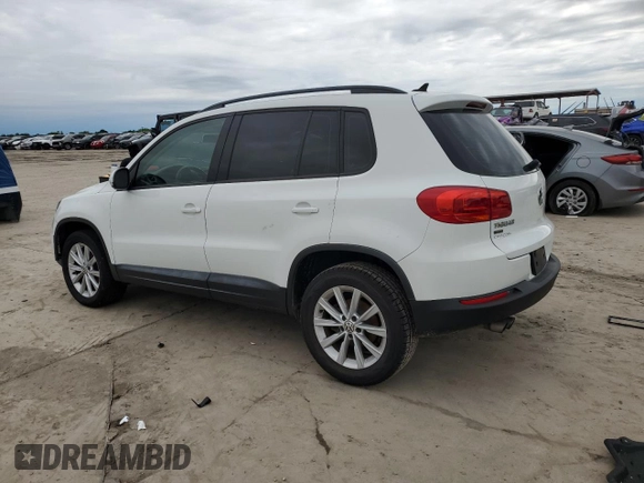 2017 Volkswagen Tiguan S with VIN WVGAV7AX6HK051668, listed as a Copart auction lot 55652795 with 83,109 mi miles and Clean Title. Bid and sale history available at DreamBid. Image 2.