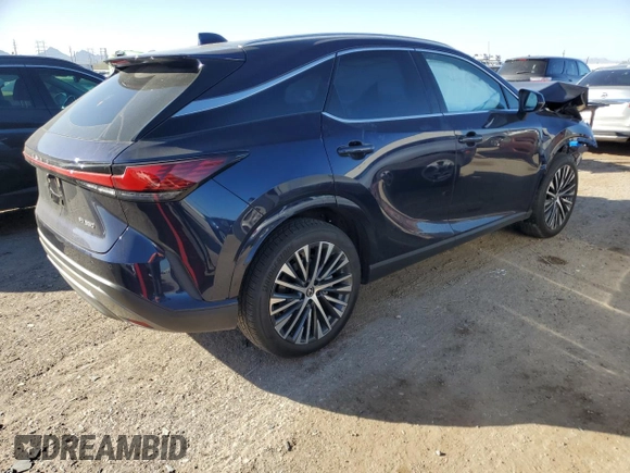 2024 Lexus RX 350 with VIN JTJCHMAA7R2020524, listed as a Copart auction lot 44863445 with 6,628 mi miles and Salvage title. Bid and sale history available at DreamBid. Image 3.