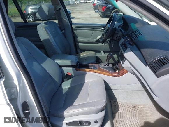 2005 BMW X5 3.0i with VIN 5UXFA135X5LY13404, listed as a IAAI auction lot 42158062 with 125,268 mi miles. Bid and sale history available at carsss.com. Image 5.