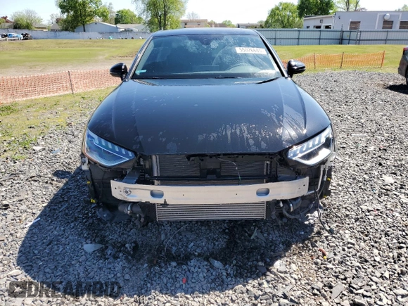 2023 Audi A4 S line Premium Plus with VIN WAUEAAF47PA005572, listed as a Copart auction lot 55026685 with 33,437 mi miles and Salvage Title. Bid and sale history available at DreamBid. Image 5.