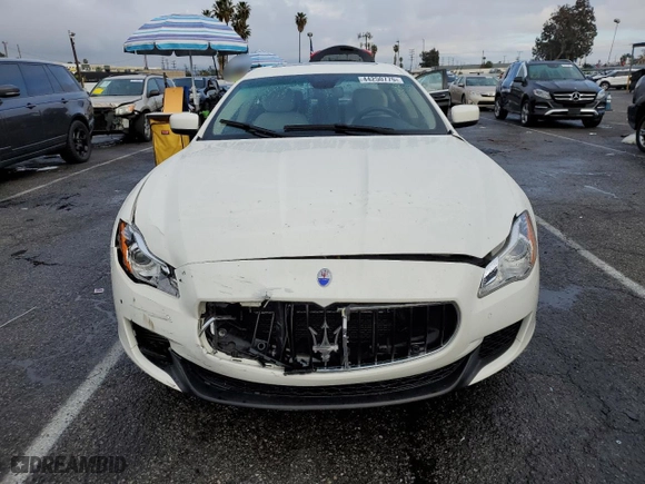 2014 Maserati Quattroporte GTS with VIN ZAM56PPA3E1082069, listed as a Copart auction lot 44250775 with 28,710 mi miles and Salvage Title. Bid and sale history available at carsss.com. Image 5.