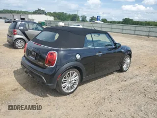 2024 MINI Convertible Cooper S with VIN WMW43DL04R3S08581, listed as a Copart auction lot 54605515 with 13,197 mi miles and Salvage title. Bid and sale history available at DreamBid. Image 3.
