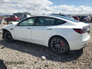 2023 Tesla Model 3 Performance z VIN 5YJ3E1EC1PF706879, wystawiony jako Copart lot #53369295 z przebiegiem 15 825 mil mil oraz Szkoda całkowita • Salvage title. Historia ofert i sprzedaży dostępna na DreamBid. Obrazek 2.