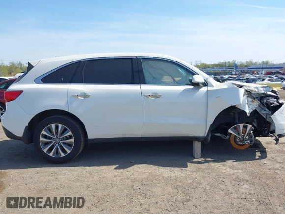 2016 Acura MDX w/Tech with VIN 5FRYD3H46GB007383, listed as a IAAI auction lot 42101738 with 150,207 mi miles. Bid and sale history available at carsss.com. Image 13.