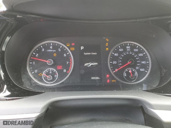 2021 Kia K5 LXS with VIN 5XXG14J26MG040932, listed as a Copart auction lot 52127935 with 69,598 mi miles and Salvage Title. Bid and sale history available at carsss.com. Image 9.