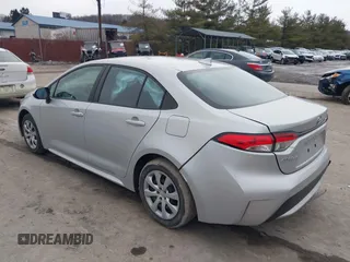 2022 Toyota Corolla LE with VIN 5YFEPMAE2NP327306, listed as a IAAI auction lot 41672881 with 38,791 mi miles and . Bid and sale history available at DreamBid. Image 3.