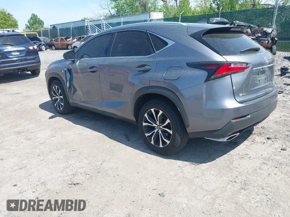 2015 Lexus NX 200t with VIN JTJBARBZ8F2013577, listed as a IAAI auction lot 42108496 with 99,847 mi miles. Bid and sale history available at carsss.com. Image 3.