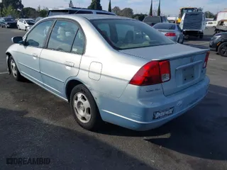 2003 Honda Civic Hybrid with VIN JHMES96693S019301, listed as a IAAI auction lot 41476924 with 138580 miles. Bid and sale history available at carsss.com. Image 3.