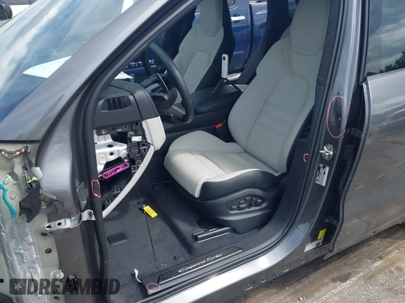2025 Porsche Cayenne with VIN WP1AM2AY7SDA27408, listed as a IAAI auction lot 42462860 with 2,910 mi miles and . Bid and sale history available at DreamBid. Image 17.
