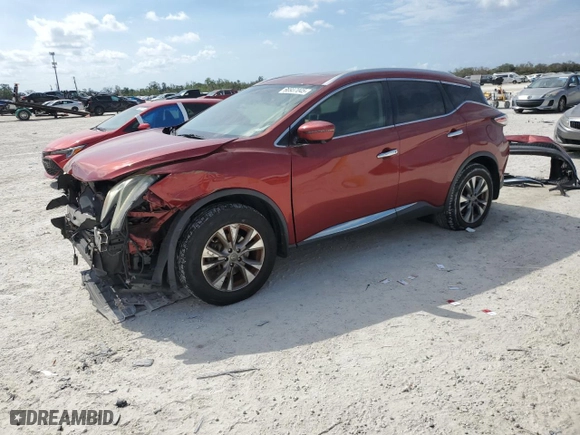 2015 Nissan Murano S with VIN 5N1AZ2MG0FN288655, listed as a Copart auction lot 88937045 with 157,717 mi miles and Salvage Title. Bid and sale history available at carsss.com. Image 1.