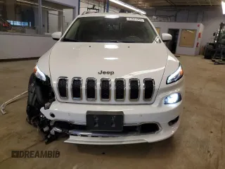 2018 Jeep Cherokee Overland with VIN 1C4PJMJX5JD558242, listed as a Copart auction lot 77577254 with 55,440 mi miles and Salvage Title. Bid and sale history available at carsss.com. Image 5.
