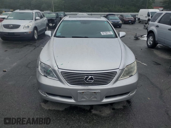 2008 Lexus LS 460 with VIN JTHBL46F185071661, listed as a Copart auction lot 57762175 with 122,958 mi miles and Clean title. Bid and sale history available at DreamBid. Image 5.