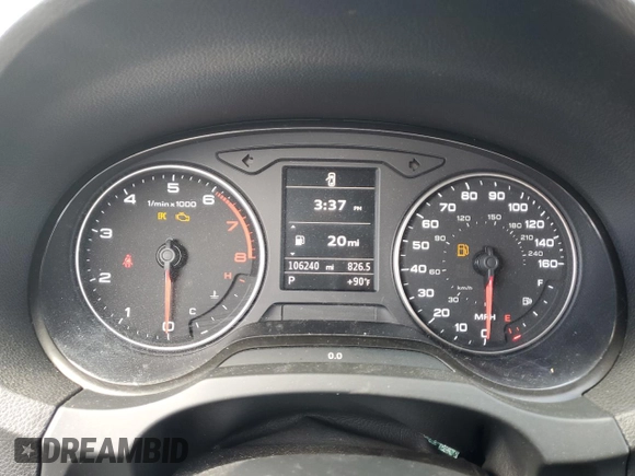 2015 Audi S3 2.0T Premium Plus with VIN WAUBFGFF6F1092551, listed as a Copart auction lot 63901203 with 106,240 mi miles. Bid and sale history available at carsss.com. Image 9.