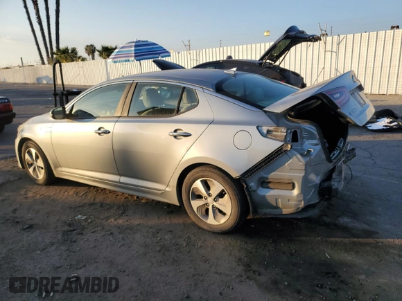 2016 Kia Optima Hybrid with VIN KNAGM4AD1G5096940, listed as a Copart auction lot 89160025 with 122,847 mi miles and Salvage Title. Bid and sale history available at carsss.com. Image 2.