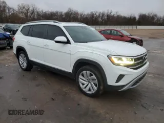 2021 Volkswagen Atlas SEL with VIN 1V2ER2CA3MC509997, listed as a Copart auction lot 83941054 with 77,462 mi miles and Salvage title. Bid and sale history available at DreamBid. Image 4.