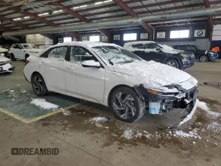 2024 Hyundai Elantra SEL with VIN KMHLS4DG2RU772054, listed as a Copart auction lot 88602205 with 14,822 mi miles and Salvage title. Bid and sale history available at DreamBid. Image 4.