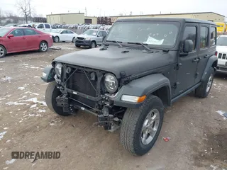 2021 Jeep Wrangler Unlimited Willys with VIN 1C4HJXDN7MW628767, listed as a IAAI auction lot 41270277 with 35,348 mi miles and . Bid and sale history available at DreamBid. Image 18.