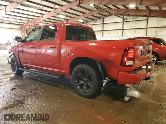 2018 Ram 1500 Night with VIN 1C6RR7MT3JS291116, listed as a Copart auction lot 75698344 with 133,478 mi miles and Clean Title. Bid and sale history available at carsss.com. Image 2.