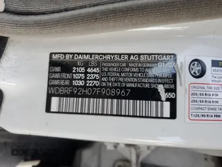 2007 Mercedes-Benz C 280 Luxury z VIN WDBRF92H07F908967, wystawiony jako Copart lot #57304005 z przebiegiem Nie podano mil oraz Nie do naprawy • Non repairable. Historia ofert i sprzedaży dostępna na DreamBid. Obrazek 13.