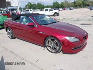 2012 BMW 6 Series 650i with VIN WBALZ3C51CC397701, listed as a IAAI auction lot 41912702 with 46,230 mi miles. Bid and sale history available at carsss.com. Image 1.