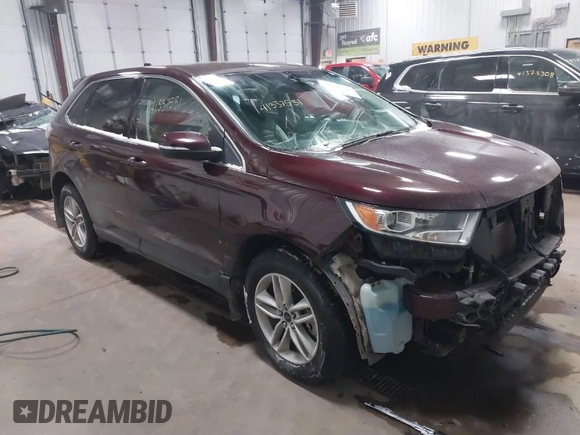 2018 Ford Edge SEL with VIN 2FMPK4J85JBC31198, listed as a IAAI auction lot 41337531 with 101,846 mi miles. Bid and sale history available at carsss.com. Image 1.