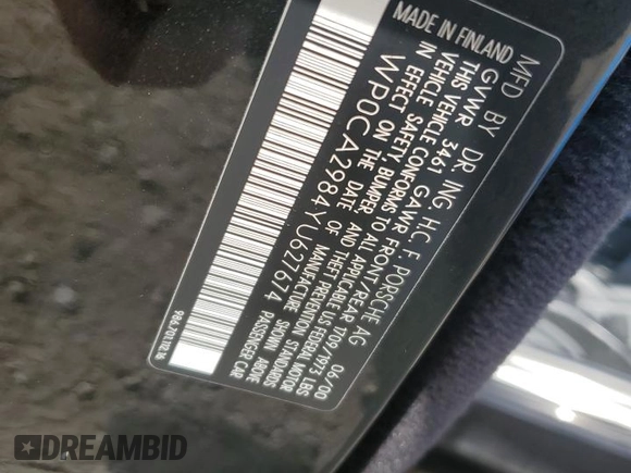 2000 Porsche Boxster z VIN WP0CA2984YU627674, wystawiony jako Copart lot #86027054 z przebiegiem 112 153 mil mil oraz Szkoda całkowita • Salvage title. Historia ofert i sprzedaży dostępna na DreamBid. Obrazek 15.