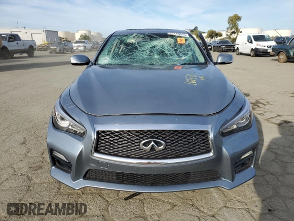 2014 Infiniti Q50 Premium with VIN JN1BV7AP0EM671637, listed as a Copart auction lot 47119015 with 141,459 mi miles and Salvage Title. Bid and sale history available at carsss.com. Image 5.
