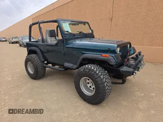 1995 Jeep Wrangler S with VIN 1J4FY19PXSP218282, listed as a Copart auction lot 63527435 with 160,957 mi miles and Clean title. Bid and sale history available at DreamBid. Image 1.