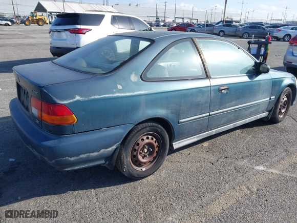 1997 Honda Civic DX with VIN 1HGEJ622XVL073128, listed as a IAAI auction lot 41721903 with 177,616 mi miles. Bid and sale history available at carsss.com. Image 4.