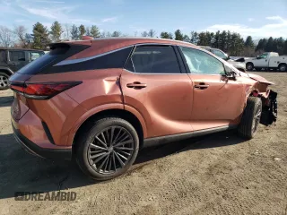 2025 Lexus RX 350 with VIN 2T2BAMCA0SC089803, listed as a Copart auction lot 46683815 with 1,629 mi miles and Salvage Title. Bid and sale history available at DreamBid. Image 3.