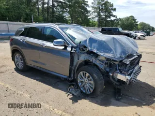 2023 Infiniti QX50 Luxe with VIN 3PCAJ5BA1PF111754, listed as a Copart auction lot 57872945 with 47,018 mi miles and Salvage title. Bid and sale history available at DreamBid. Image 4.
