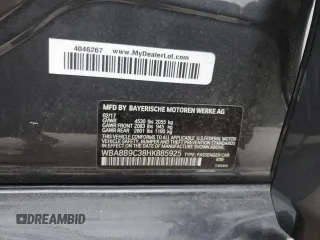 2017 BMW 3 Series 330i with VIN WBA8B9C38HK885925, listed as a Copart auction lot 86799814 with 71,095 mi miles and Salvage Title. Bid and sale history available at carsss.com. Image 14.