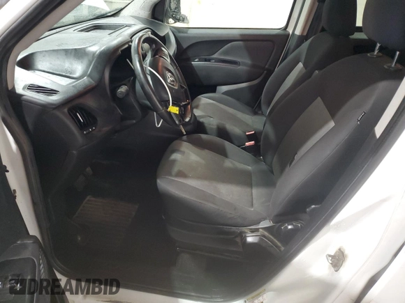 2017 Ram ProMaster City Cargo Tradesman SLT with VIN ZFBERFBBXH6D83800, listed as a Copart auction lot 75333564 with 107,509 mi miles and Salvage Title. Bid and sale history available at DreamBid. Image 7.