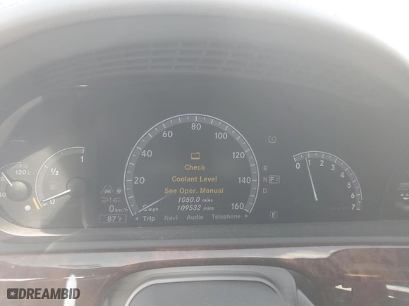 2013 Mercedes-Benz S-Class S 550 with VIN WDDNG7DB1DA500440, listed as a Copart auction lot 79169314 with 109,532 mi miles and Salvage Title. Bid and sale history available at carsss.com. Image 9.