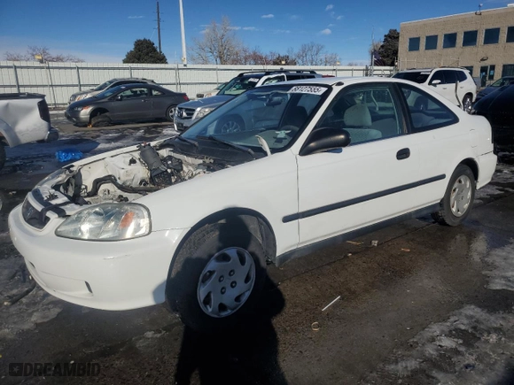 1999 Honda Civic DX with VIN 1HGEJ6224XL067800, listed as a Copart auction lot 88127555 with 91,100 mi miles and Non Repairable. Bid and sale history available at carsss.com. Image 1.