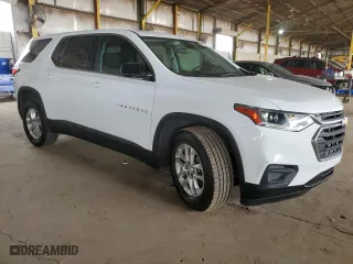 2018 Chevrolet Traverse LS with VIN 1GNERFKW0JJ257274, listed as a Copart auction lot 53170505 with 113,348 mi miles and Clean Title. Bid and sale history available at carsss.com. Image 4.