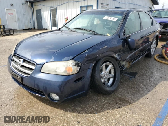 2002 Nissan Maxima GLE z VIN JN1DA31A52T301567, wystawiony jako Copart lot #51479115 z przebiegiem 122 327 mil mil oraz Szkoda całkowita • Salvage title. Historia ofert i sprzedaży dostępna na DreamBid. Obrazek 1.